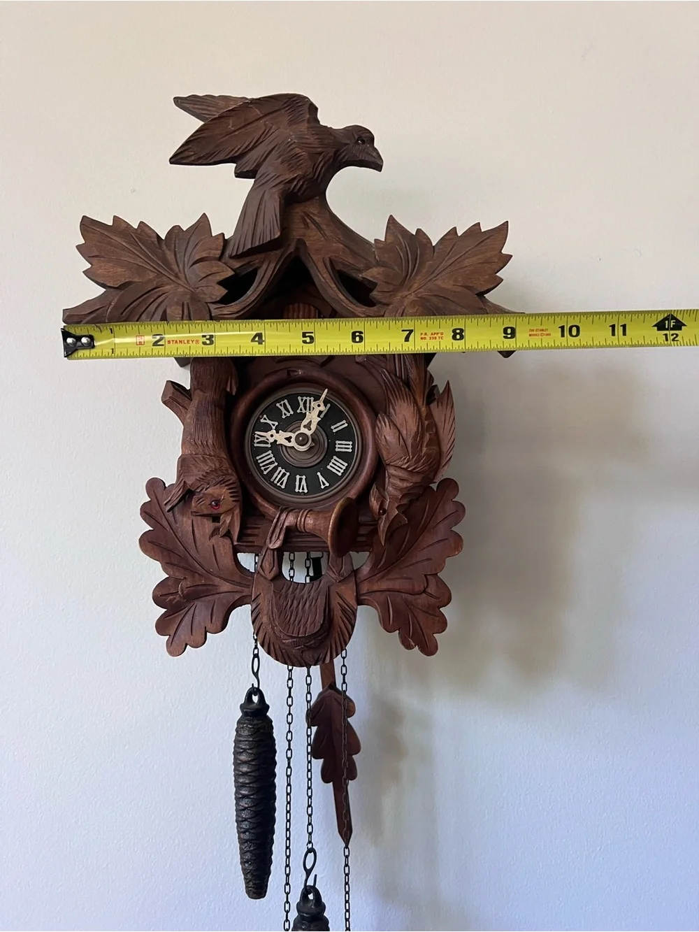 Vintage German Black Forest German Regula Cuckoo Clock Rabbit & Bird Works
